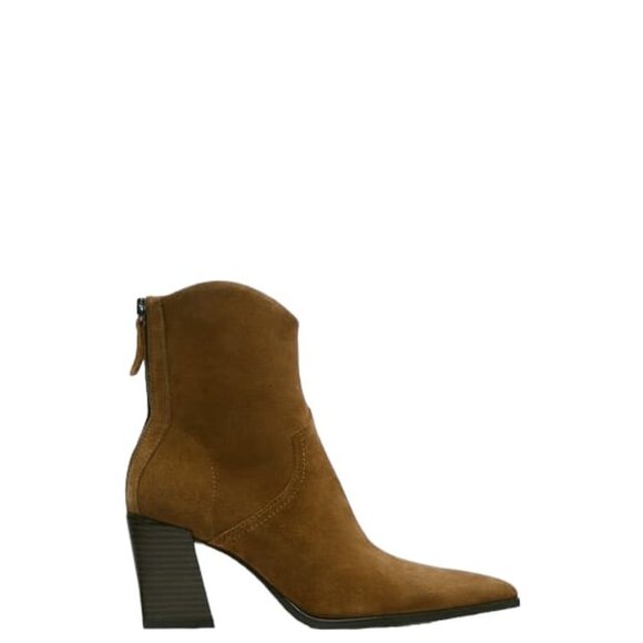 ZARA SPLIT HEEL BOOTS BROWN SIZE 10 | 1103/710/103 - Picture 2 of 3